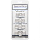 TitanMen Tools Cock Ring Set Clear