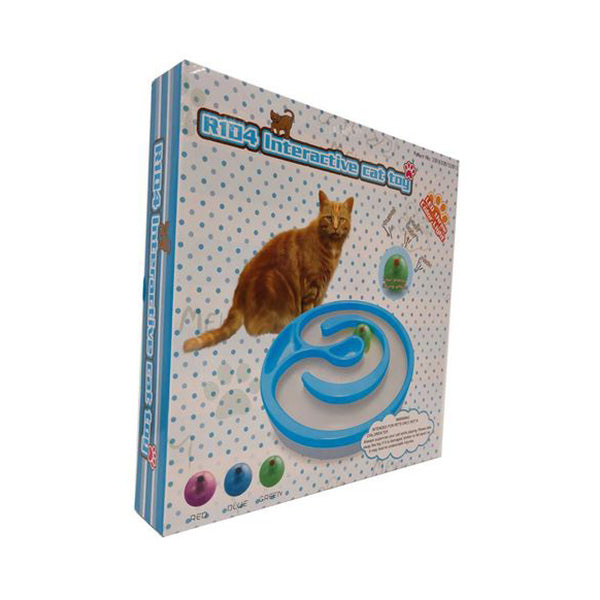 Interactive Cat Track Circle Led Light Sound Rolling Ball Chase Play