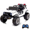 Jeep Inspired Electric Ride On Toy Car, with Parental Remote Control, Bluetooth Music, White