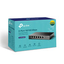 TP Link TL SF1006P 6 Port 10 100Mbps Desktop Switch