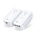 TP Link Kit Av1300 3 Port Gigabit Passthrough Powerline Starter Kit