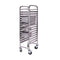 Soga Gastronorm Trolley 16 Tier Stainless Steel Bakery Suits Gn Pans