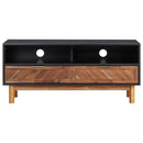 Tv Cabinet 100 X 35 X 45 Cm Solid Acacia Wood And Mdf