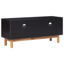Tv Cabinet 100 X 35 X 45 Cm Solid Acacia Wood And Mdf