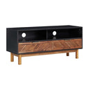 Tv Cabinet 100 X 35 X 45 Cm Solid Acacia Wood And Mdf
