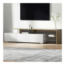 Tv Cabinet Entertainment Unit Stand Furniture Drawers 180Cm Wood