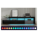 Tv Cabinet Entertainment Unit Stand Rgb Led Gloss Furniture 215Cm