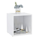 TV Cabinets 4 Pcs High Gloss White 37 X 35 X 37 Cm Chipboard