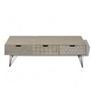 TV Cabinet With 3 Drawers 120 x 40 x 36 Cm - Grey