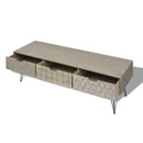TV Cabinet With 3 Drawers 120 x 40 x 36 Cm - Grey