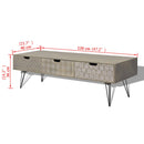 TV Cabinet With 3 Drawers 120 x 40 x 36 Cm - Grey