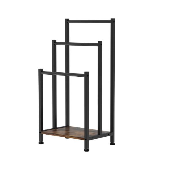 3 Tier Towel Rack Rail Freestanding Holder Bathroom Drying Bar