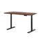 Electric Standing Desk Height Adjustable Sit Stand Table Black Brown