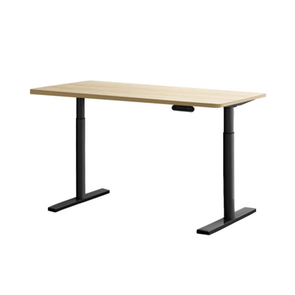 Electric Standing Desk Height Adjustable Sit Stand Table Oak