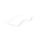 Luxe Corner Workstation Top White 1800Mm X 1200Mm X 750Mm D X 25Mm T