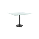 Table Top White 60 X 60 Cm 6 Mm Tempered Glass With Marble Design