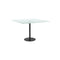 Table Top White 60 X 60 Cm 6 Mm Tempered Glass With Marble Design