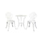 Outdoor Furniture Chairs Table 3pc Aluminum