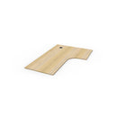 Luxe Corner Workstation Top Oak 1800Mm X 1200Mm X 750Mm D X 25Mm T