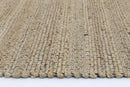 Taj Natural Basket Weave Black Jute Rug