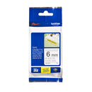 Brother Tzes211 6Mm Black On White Strong Adhesive Tze Tape