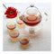1 Set Of Gongfu Chinese Ceremony Tea Set 6 Glass Cups Infuser Tealight