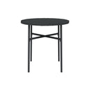 Tea Table Black 45 Cm Poly Rattan