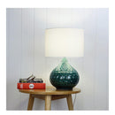 Teal Textured Ceramic Table Lamp