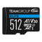 Team Group Elite A1 Microsdxc Memory Card 512Gb With Sd Adapter