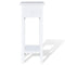 Telephone Side Table with Drawer - White
