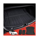 3Pcs Car Rear Front Cargo Trunk Luggage Rubber Mats Tesla 2021 2022