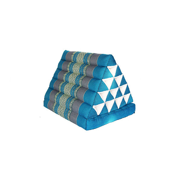 Thai 1 Fold Jumbo Triangle Pillow Blue