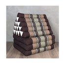Thai Three Folds Jumbo Triangle Pillow Brown