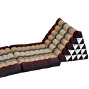 Thai Three Folds Jumbo Triangle Pillow Brown