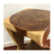 The Twist Raintree Wood Side Table Clear Finish