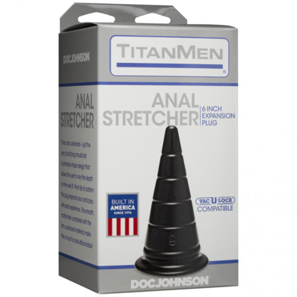 TitanMen Anal Stretcher 6in Expansion Plug Black