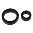 TitanMen Silicone Cock Rings Double Pack Black