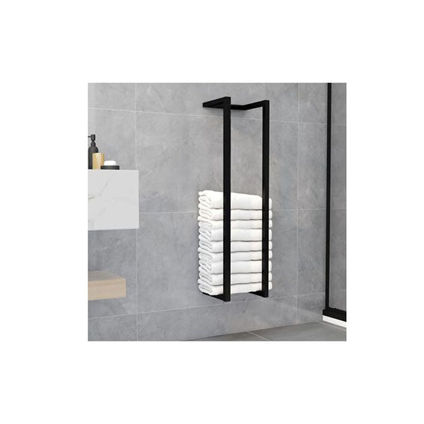 Towel Rack Black 25 X 20 X 95 Cm Iron