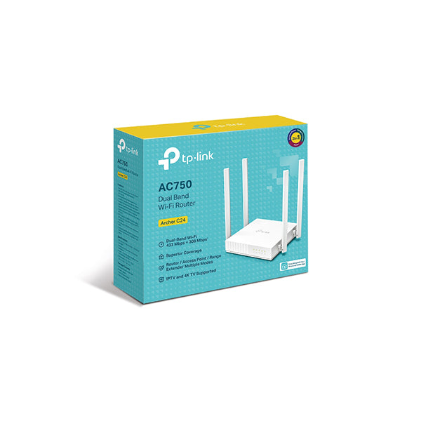 Tp Link Archer C24 Ac750 Dual Band Wifi Router