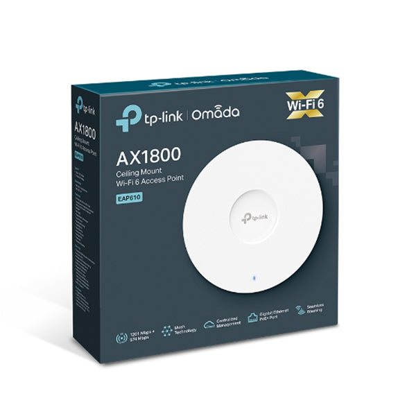 Tp Link Eap610 Ax1800 Wireless Dual Band Ceiling Mount Access Point