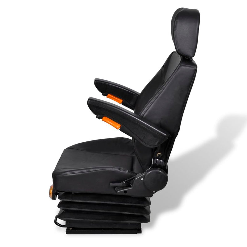 Tractor Seat With Arm Rest And Head Rest With Spring