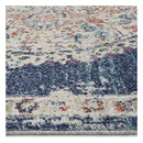 Transitional Navy And Multi Color Traditional Rug