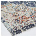 Transitional Navy And Multi Color Traditional Rug
