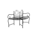 Tree Bench 150 Cm Black Steel
