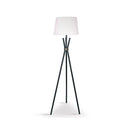 Tripod Floor Lamp In Metal And Antique Brass