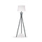 Tripod Floor Lamp In Metal And Antique Brass