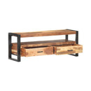 Tv Cabinet 120 X 35 X 45 Cm Solid Wood With Sheesham Finish