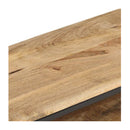Tv Cabinet 130 X 30 X 45 Cm Rough Mango Wood