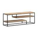 Tv Cabinet 130 X 30 X 45 Cm Rough Mango Wood
