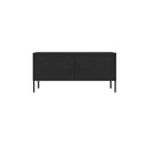 Tv Cabinet Black 105 X 35 X 50 Cm Steel